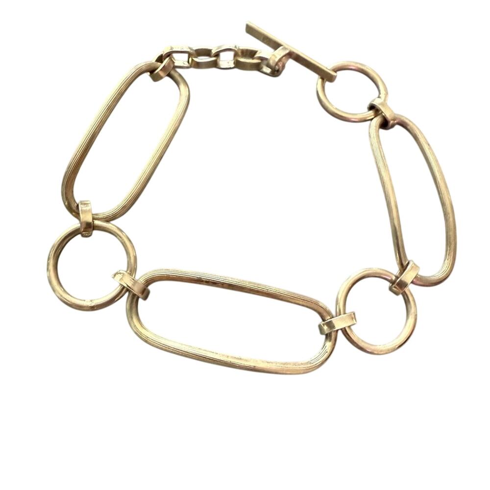 925 Sterling Silver Chainlink Toggle Bracelet